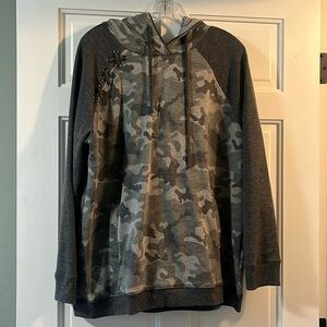 Maurice’s camo sweatshirt